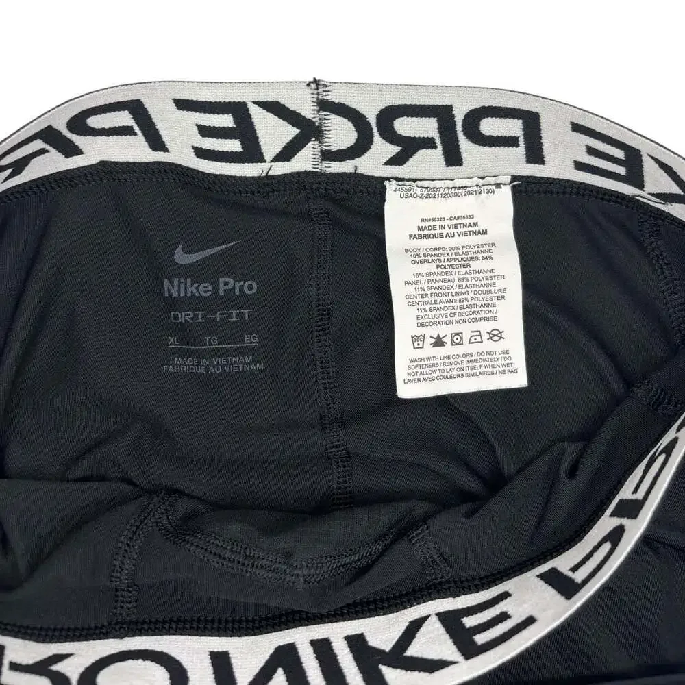 Nike Pro Dri-FIT Boys Compression Tights with Pocket Black Size XL